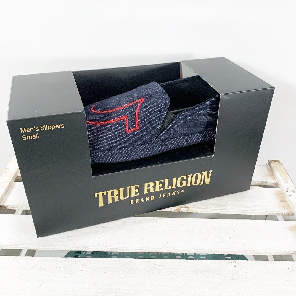 True Religion Slippers Shoes Mens Size Small (7-8)